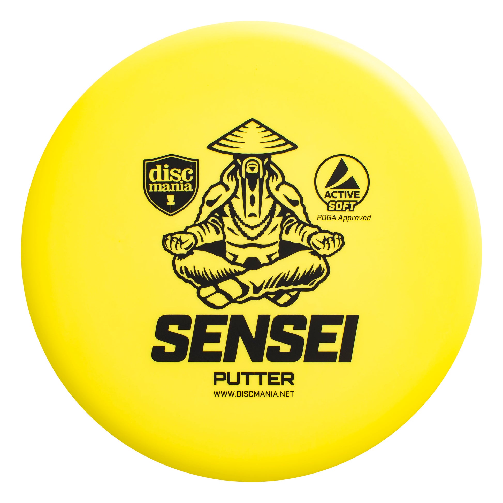 disc golf, sensei, putter, yellow
